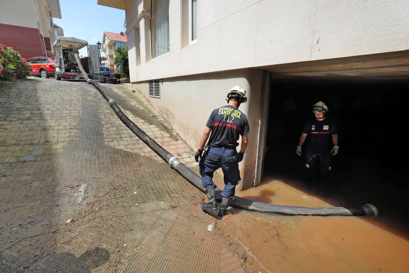 Fotos: La tromba de agua dejó importantes inundaciones en San Vicente