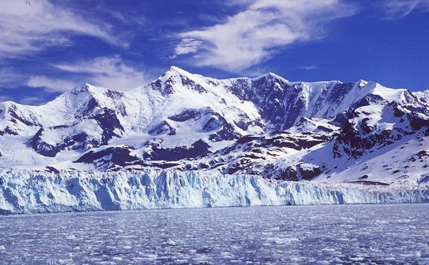Glaciar en el Antártico.