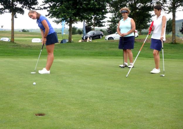 El campo estaba en un estado óptimo para la práctica del golf. 