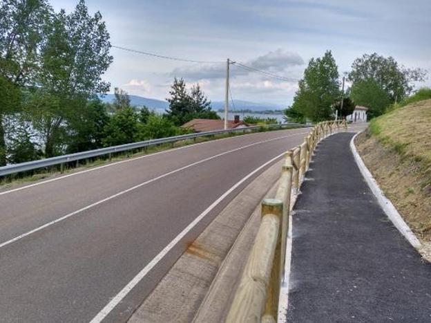 La nueva senda peatonal concluye en Villanueva de Las Rozas. 