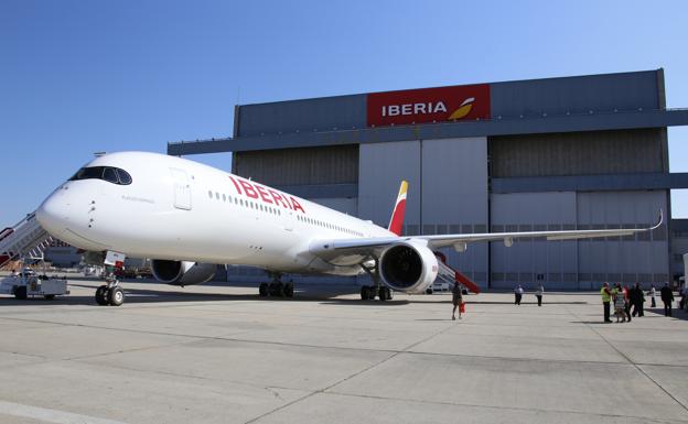 'Plácido Domingo', el primer Airbus A-350 de Iberia.