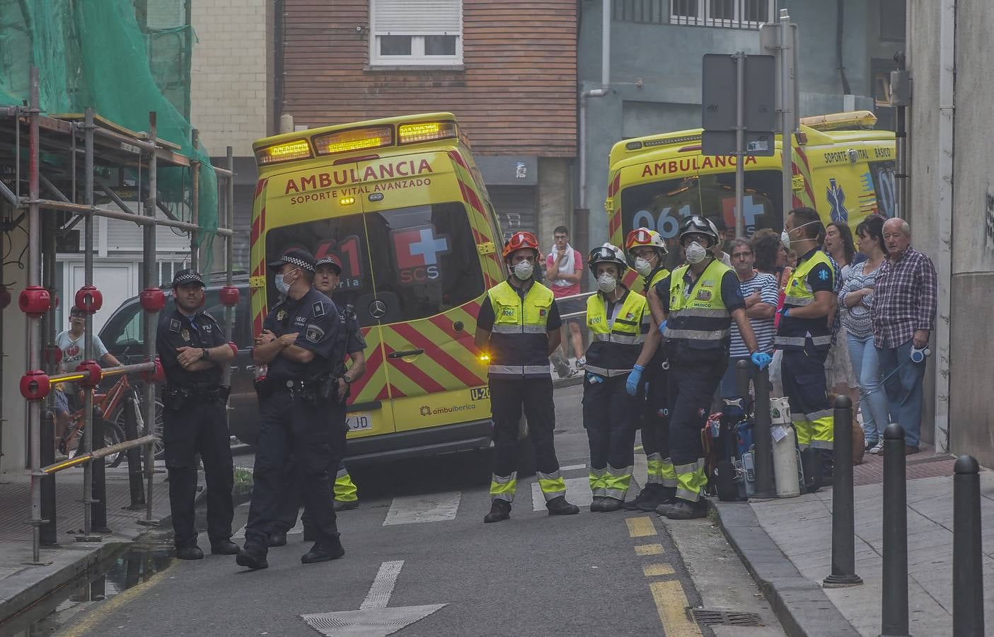 Fotos: Incendio en la calle San Sebastián de Santander