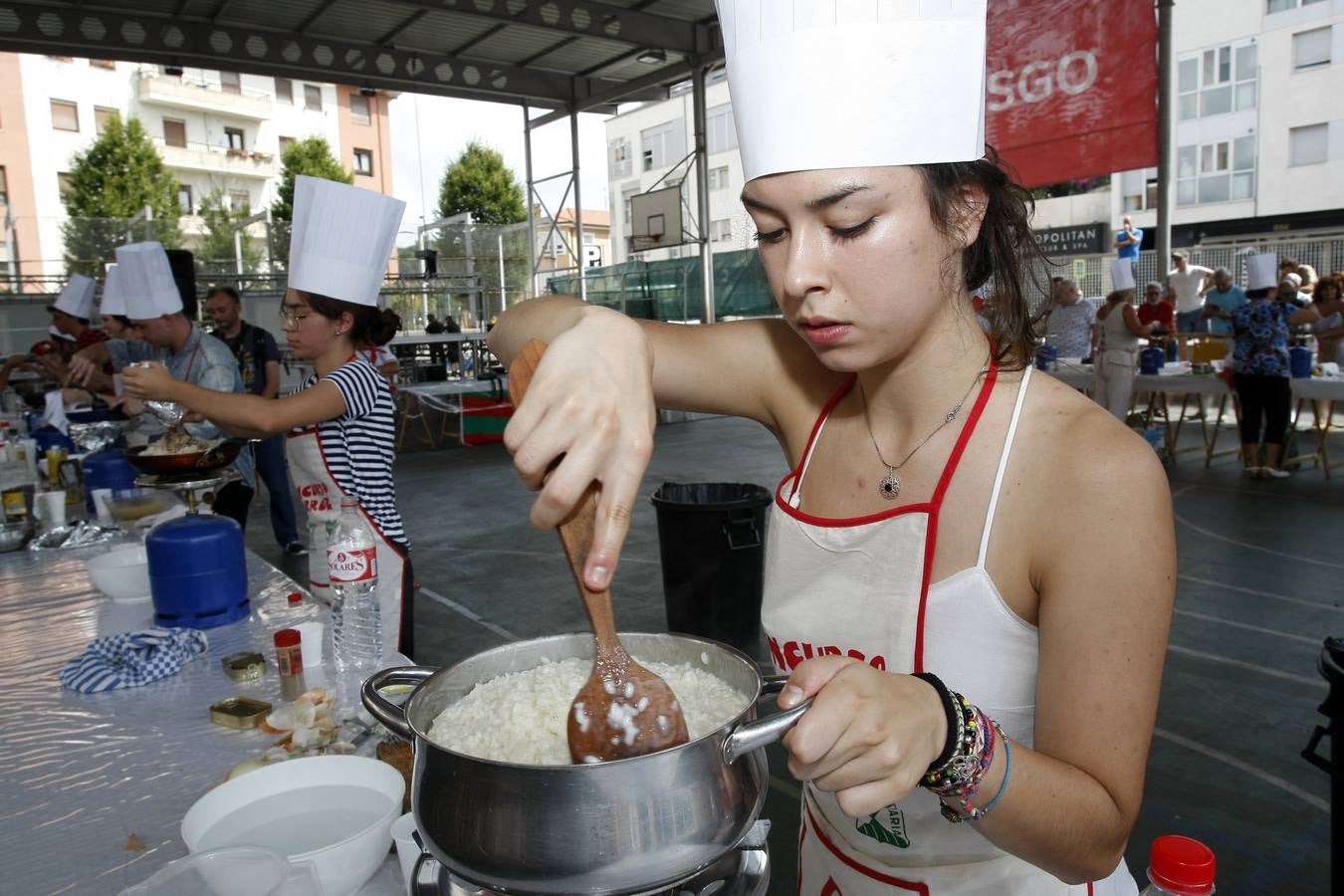 Fotos: Concurso de arroz en la Plaza de La Llama