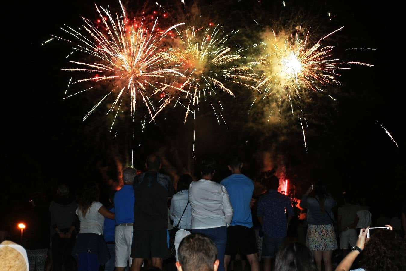 Fotos: Los fuegos iluminan la noche festiva de Torrelavega