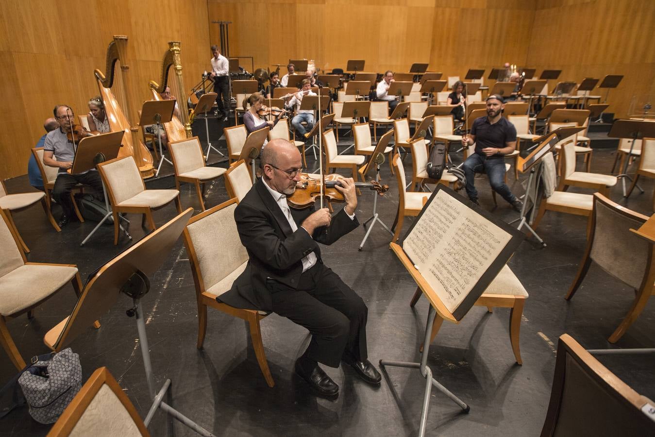 Fotos: Las horas previas al debut de la London Symphony Orchestra en el FIS