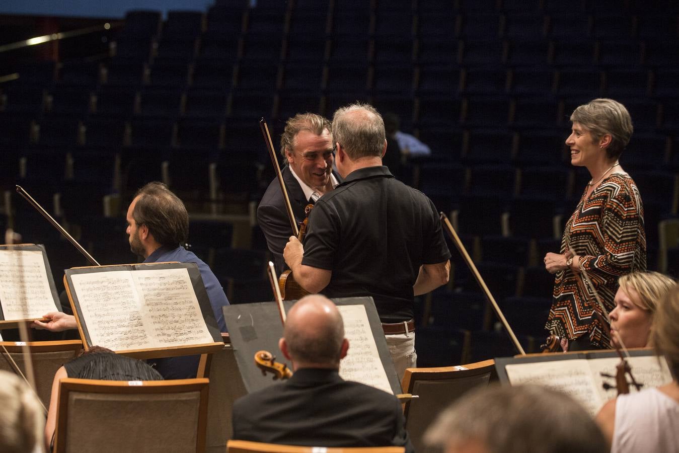 Fotos: Las horas previas al debut de la London Symphony Orchestra en el FIS