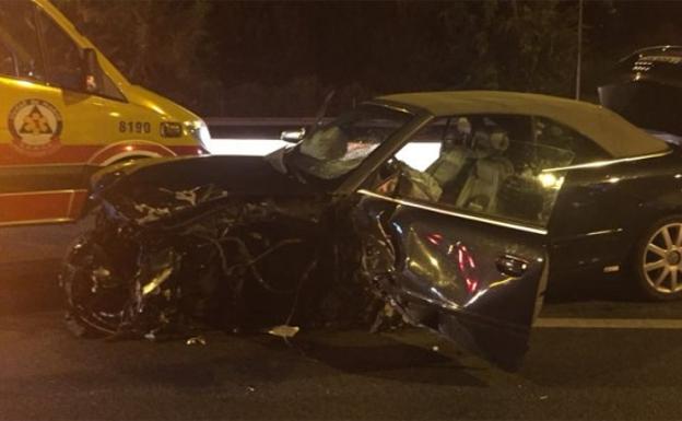 Un conductor 'kamikaze' deja ocho heridos en un accidente en Madrid