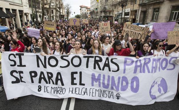 Manifestación del 8M en Santander 
