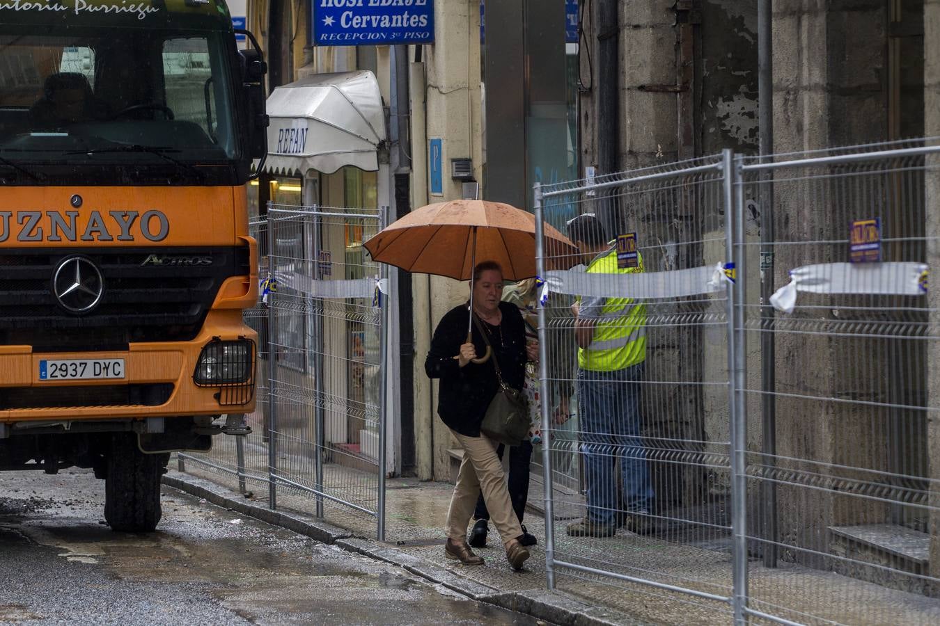 Fotos: Obras en Cervantes