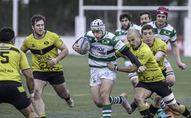 Mañero, que esta temporada vuelve a Santander, en un partido ante el Getxo, el rival de este sábado