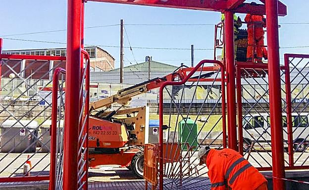 Además de la cubierta, previamente se mejoraron los accesos a La Vidriera