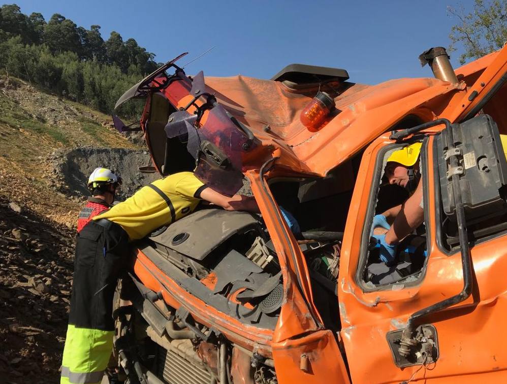 Fotos: Accidente en la cantera