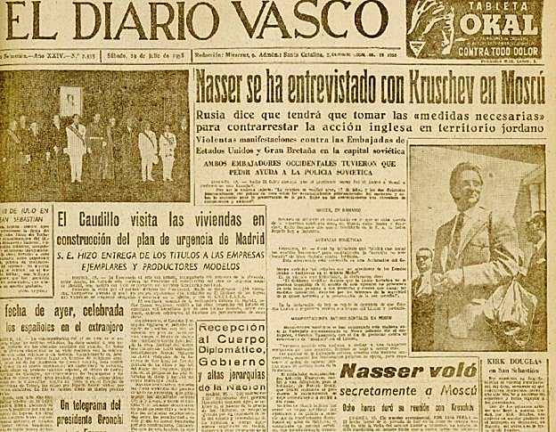 Cobertura de El Diario Vasco de la sexta edición del Festival Internacional de Cine de San Sebastián.