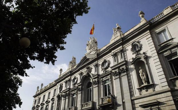 Fachada del edificio del Tribunal Supremo en Madrid.
