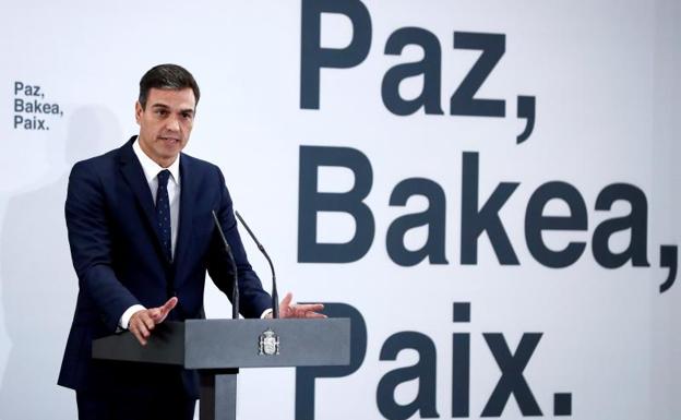 Pedro Sánchez, durante el 