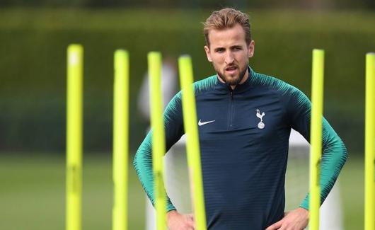 Harry Kane, en un entrenamiento. 