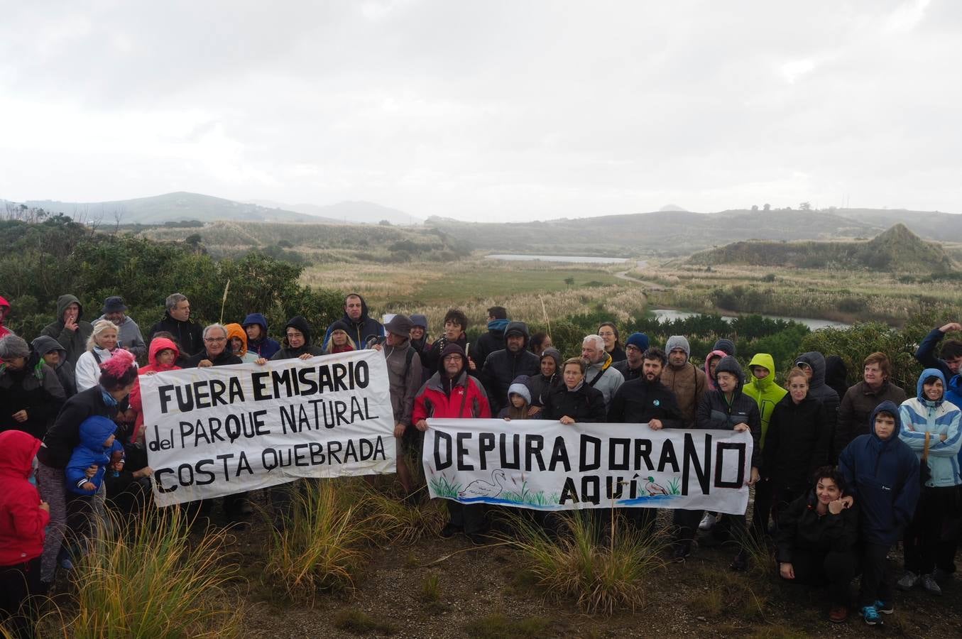 Fotos: Marcha contra la instalación de la futura depuradora en Cuchía