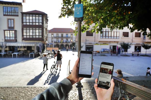 Vecinos y visitantes pueden acceder a una red wifi gratuita en el centro del pueblo. 