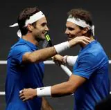 Roger Federer y Rafa Nadal. 