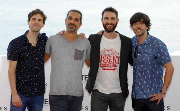 Julián López, Javier Ruiz Caldera, Dani Rovira y Diego San José.