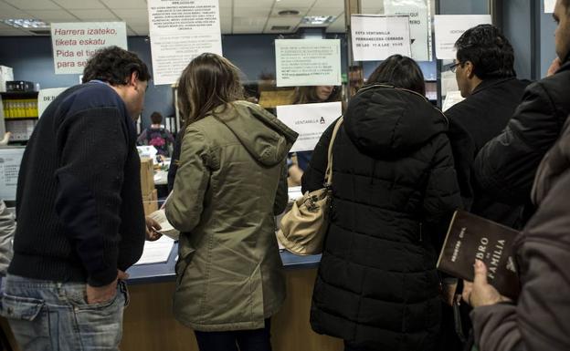 Oficina del Registro Civil de Bilbao.