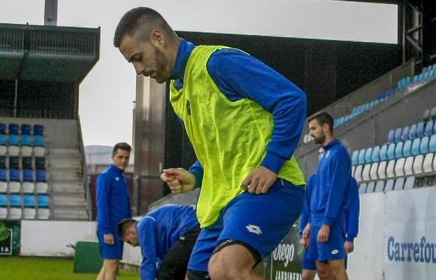 Primo, durante el entrenamiento de ayer en El Malecón.