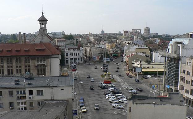 Vista de la plaza Ovid de Constanza.