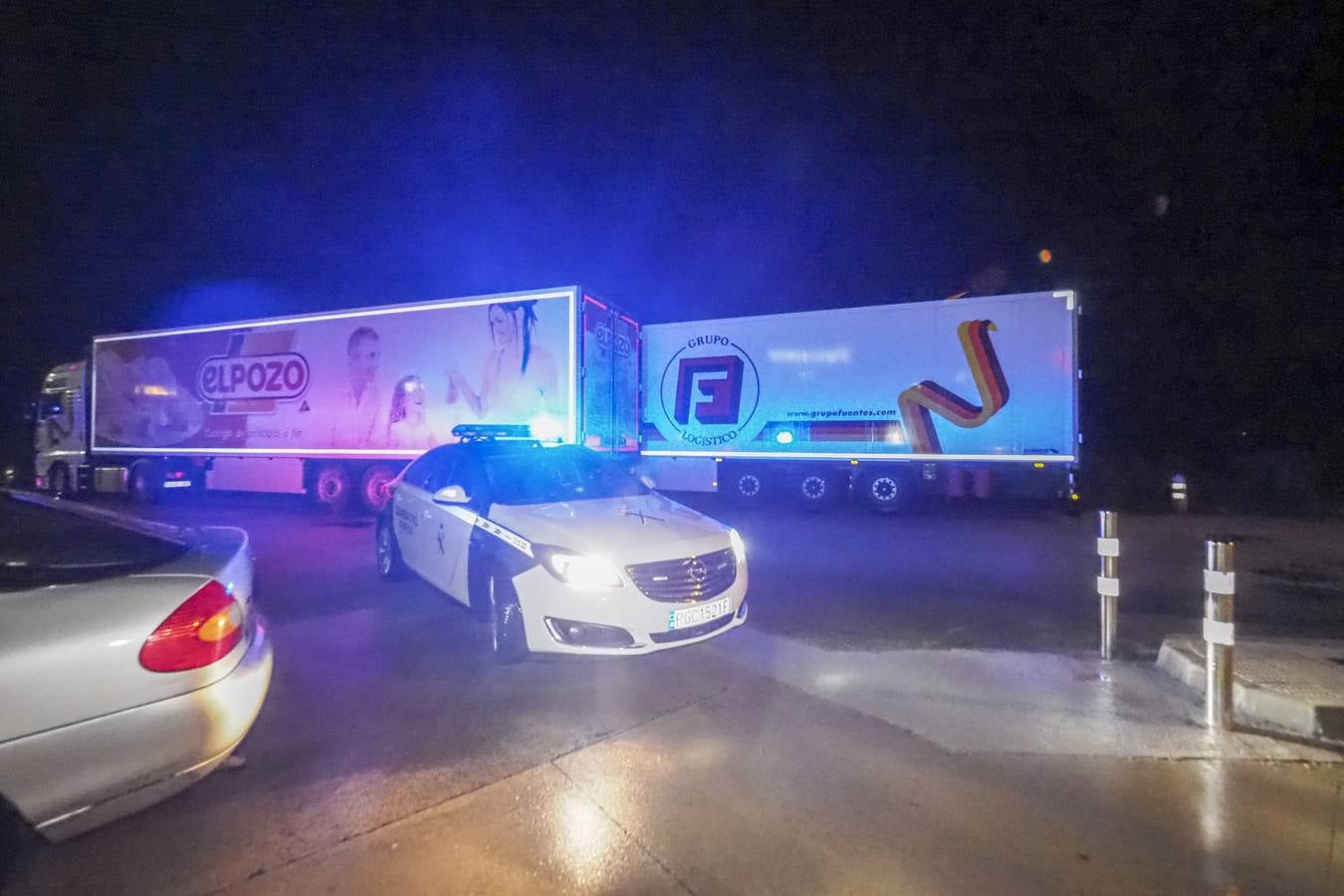 El temporal de nieve ha obligado a embolsar intermitentemente camiones y vehículos sin ruedas de invierno en la A-67.