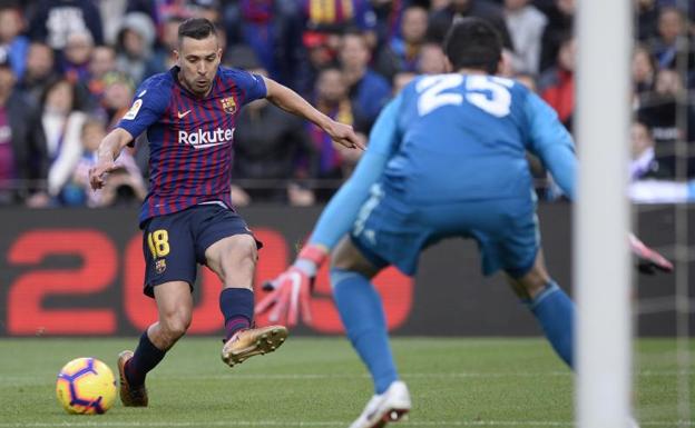 Jordi Alba, una pesadilla para el Madrid