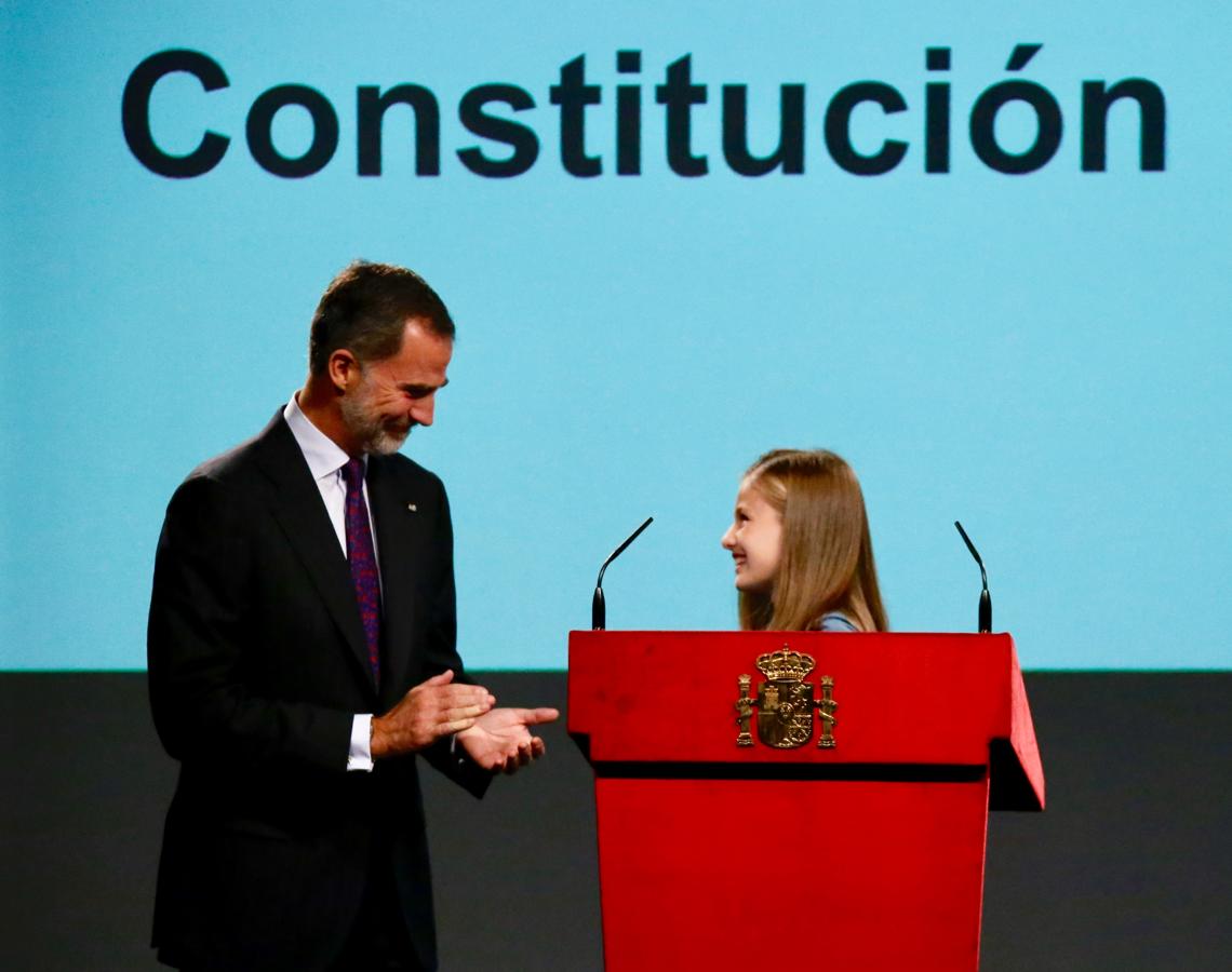 La princesa de Asturias celebra su cumpleaños este 31 de octubre leyendo el primer artículo de la Constitución