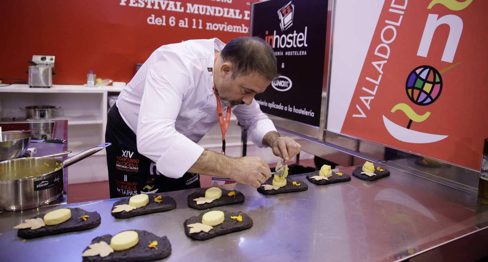 La ciudad castellana acoge el Campeonato Mundial de Tapas y el XIV Concurso Nacional, en el que participan los cocineros Francisco Cotera, del Balneario de Solares, y Nacho Pérez Malagón, de El Pericote de Tanos