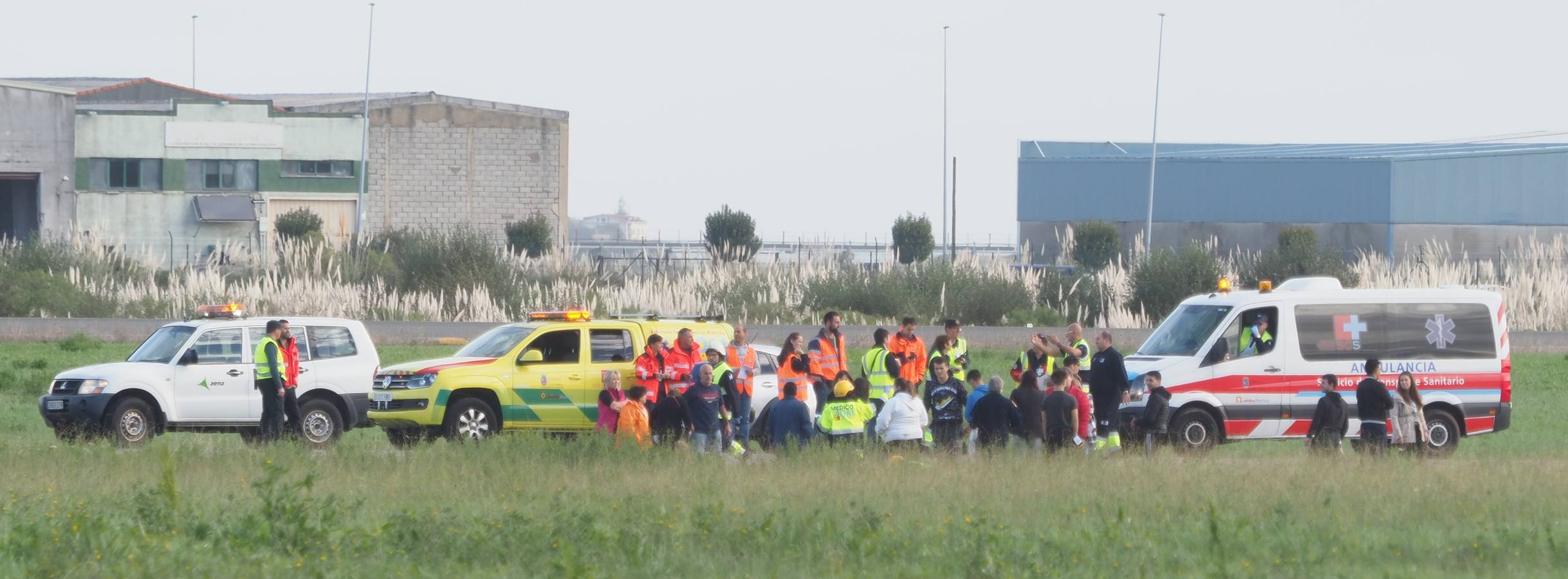 Fotos: Simulacro de accidente aéreo en el aeropuerto Seve Ballesteros