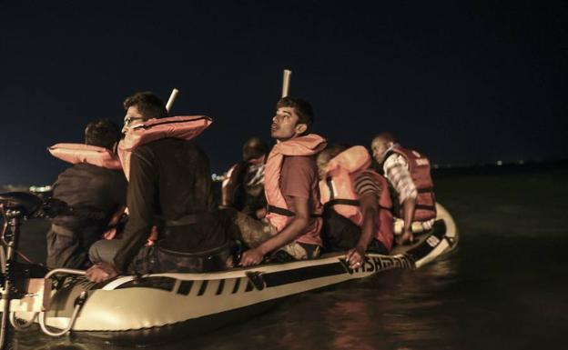 Imagen de archivo de rescate de inmigrantes en Turquía.
