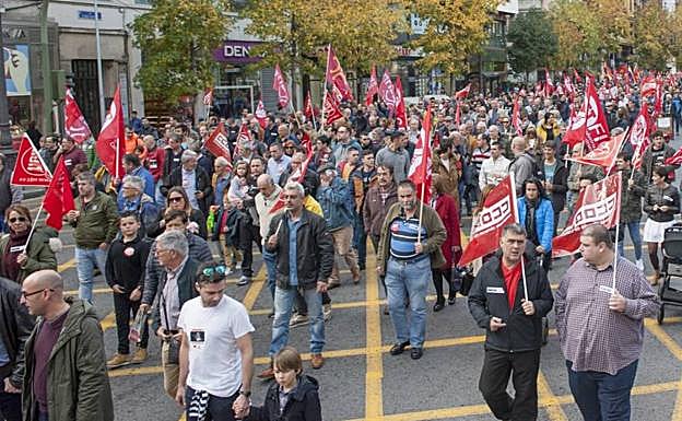 La manifestación de este pasado domingo en Santander.