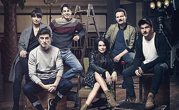 Algunos de los actores de la serie 'Hache'