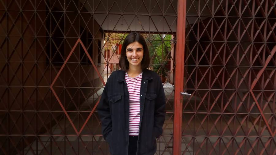 Este mismo año, Irene Casanueva descubriendo calles de Madrid.