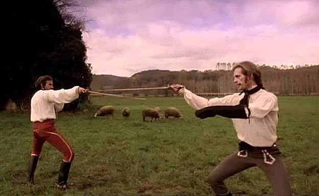 Harvey Keitel y Keith Carradine, dos duelistas enfrentados durante dieciséis años.