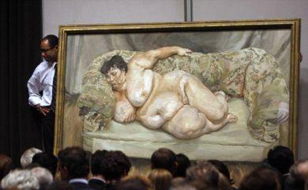 La obra de Lucian Freud titulada 'Benefits Supervisor Sleeping'. 