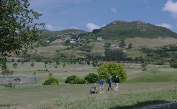 El campo de golf del Abra del Pas en Mogro, protagonista de una de las tramas de anoche.