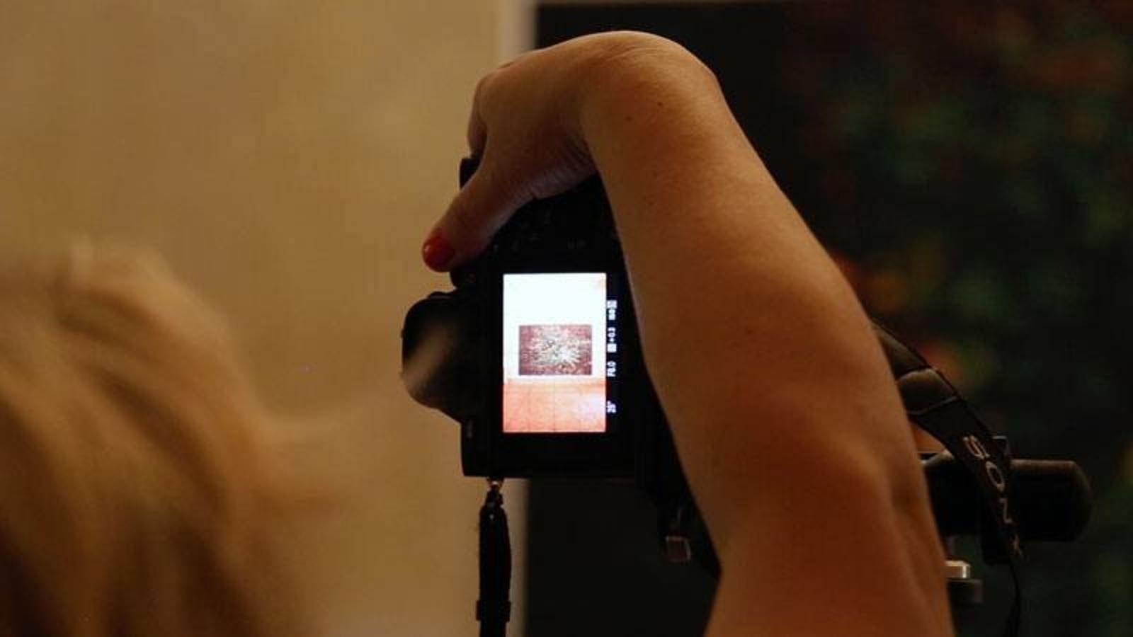 Cristina Garrido. Still del vídeo The (Invisible) art of Documenting Art