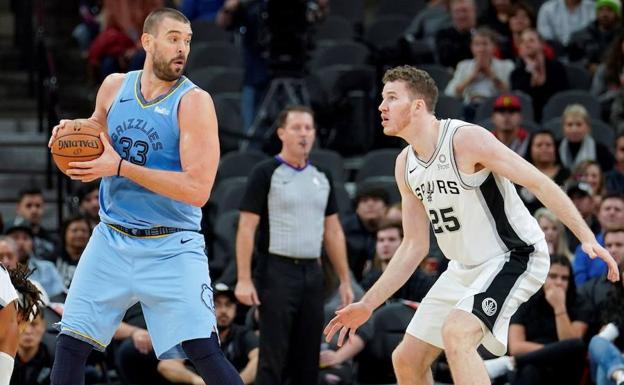 Marc Gasol, durante el partido. 