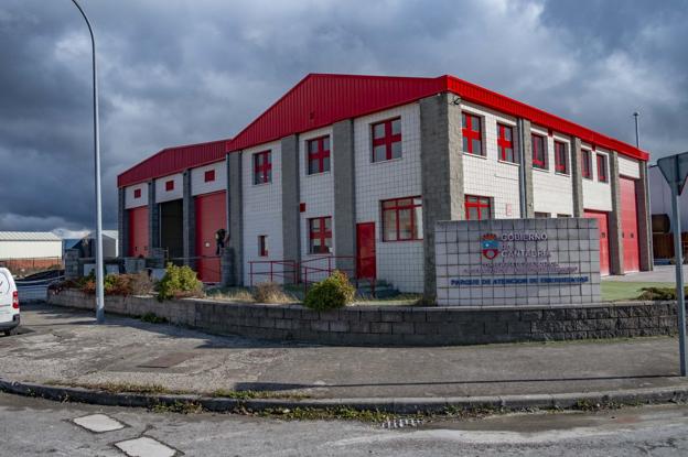 Exterior del Parque de Emergencias de Reinosa. 