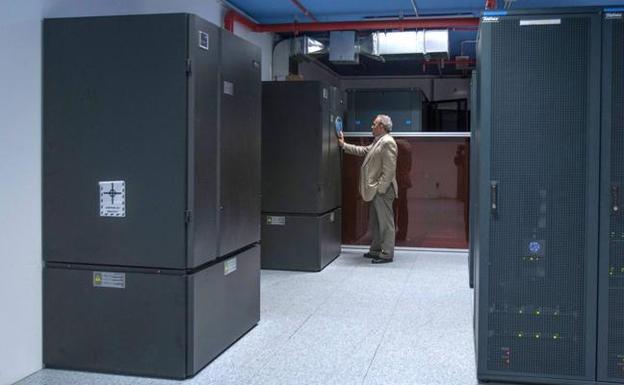 Imagen del Centro de Proceso de Datos del Hospital Universitario Marqués de Valdecilla, en Santander. 