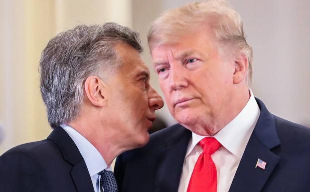 Macri (i) habla con Trump. 