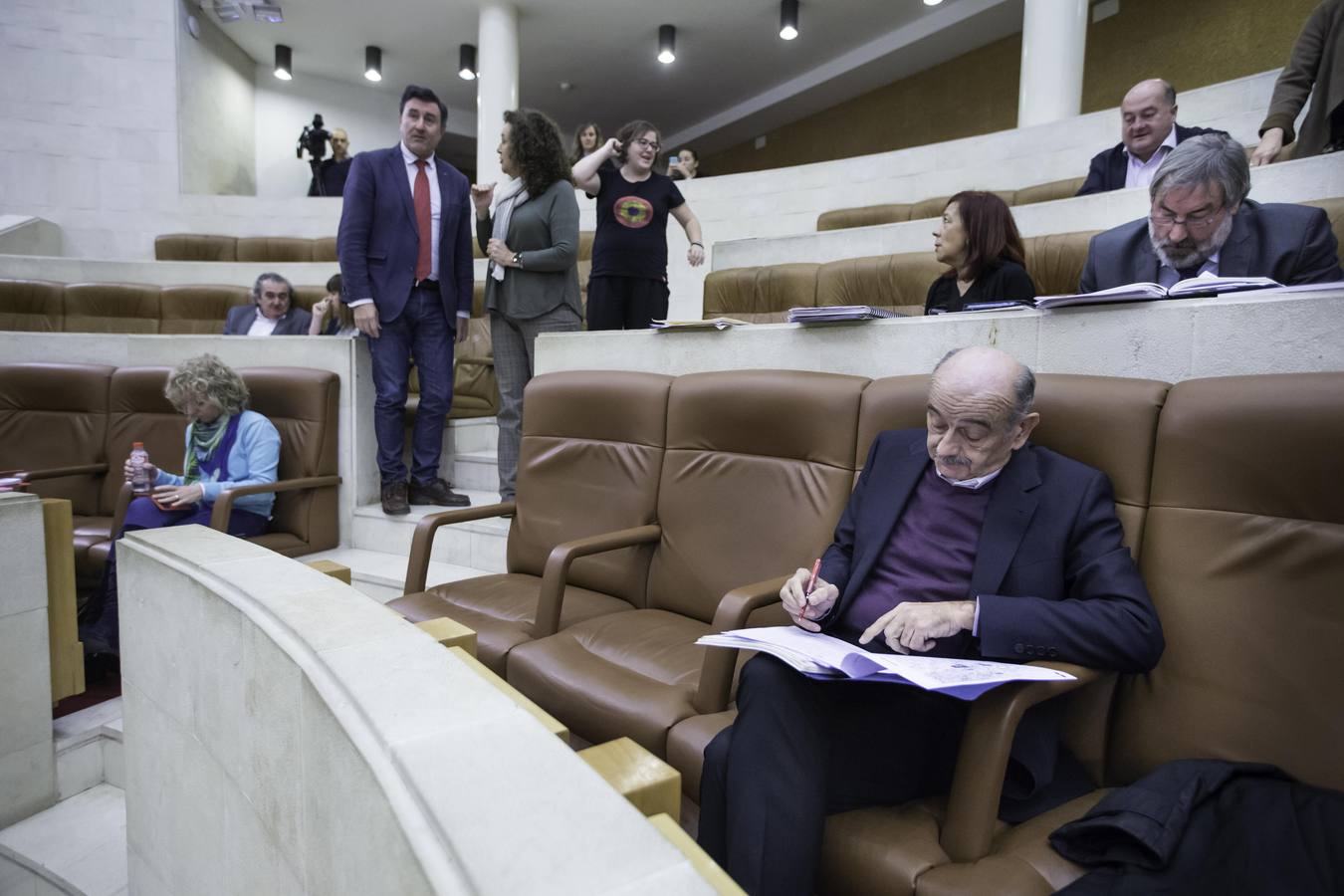 Fotos: Pleno del Parlamento de Cantabria para debatir el proyecto de Ley de derechos de las personas con discapacidad