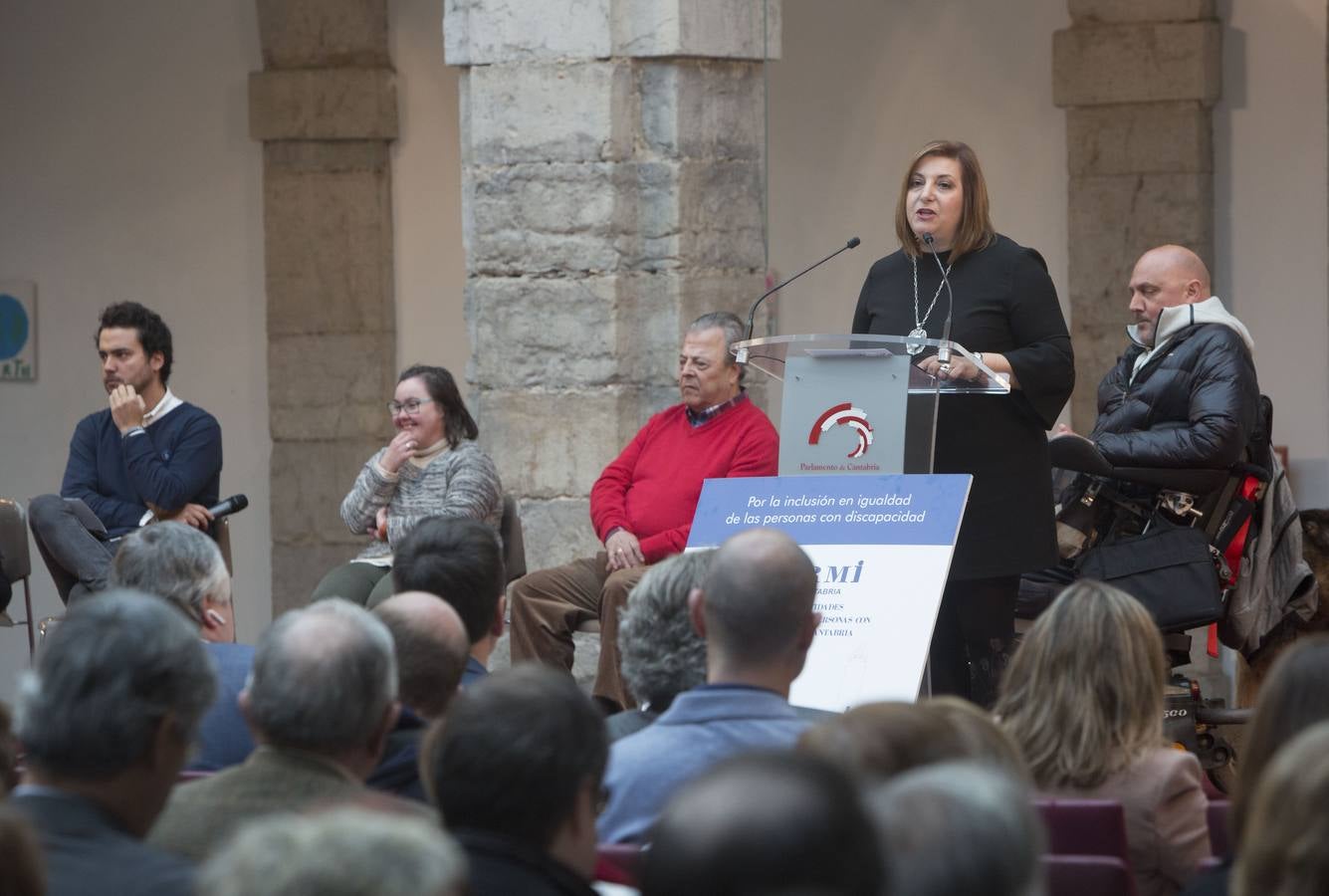 El Parlamento de Cantabria acoge los actos conmemorativos del Día Internacional y Europeo de las personas con discapacidad. Organizados por el Comité de Entidades representantes de Personas con Discapacidad de Cantabria (CERMI Cantabria), el evento congrega a personas con discapacidad y sus familias, voluntarios, profesionales y representantes de las instituciones y entidades de la región.