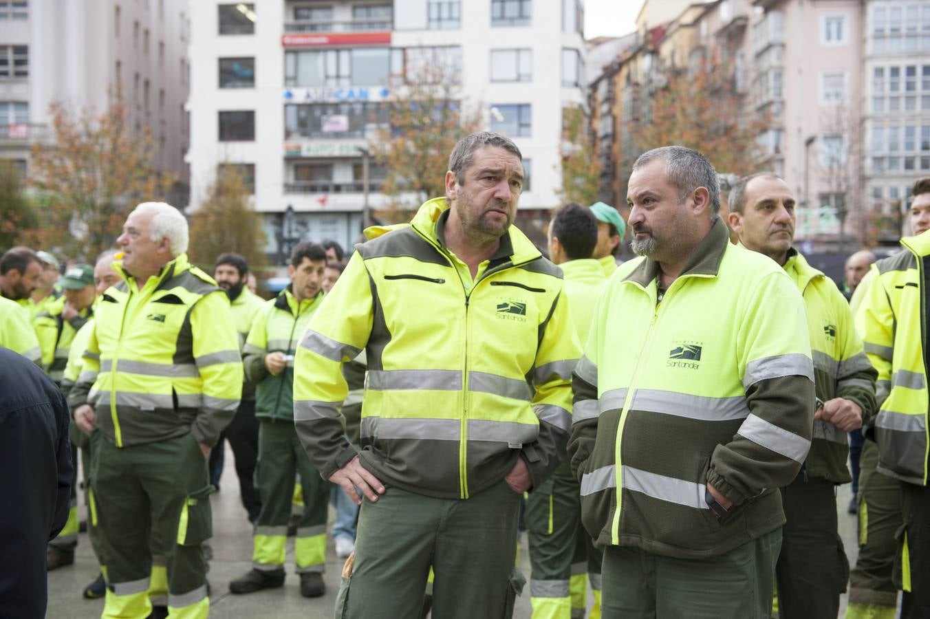 Fotos: Nueva protesta de los trabajadores de Parques y Jardines de Santander