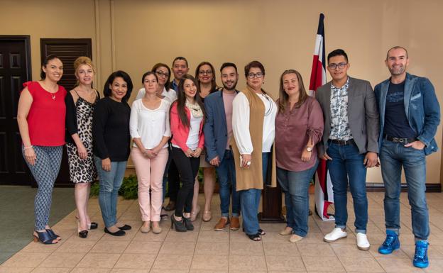 Galería. Foto de grupo de los participantes en la formación en el Colegio de Enfermeras de Costa Rica.