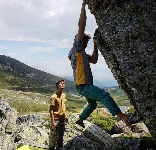 Búlder en Alto Campoo.