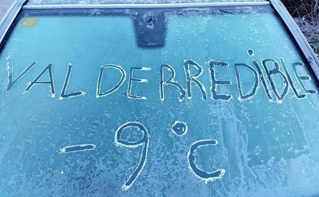 Valderredible registra la segunda temperatura más baja de España